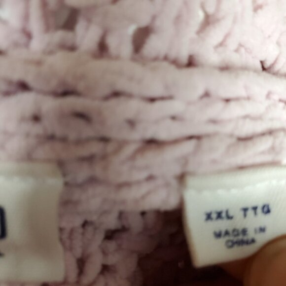 GAP Lavender 90s Shaker Open Boxy Cardigan Drop Shoulder XXL Barbiecore Softgirl - Picture 3 of 13